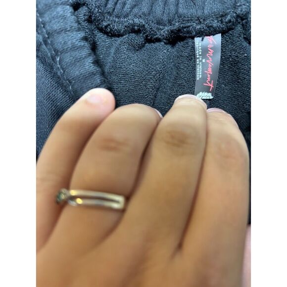 Free People FP Movement Hot Track Pant Black Combo green sportswear barrel leg M - Picture 5 of 6